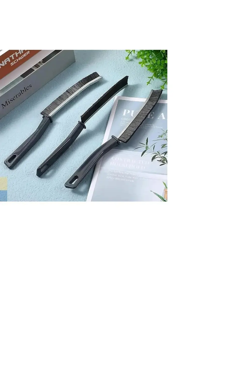 3 Adet Çok Amaçlı  Temizlik Fırçası Derz Arası Banyo Mutfak Lavab