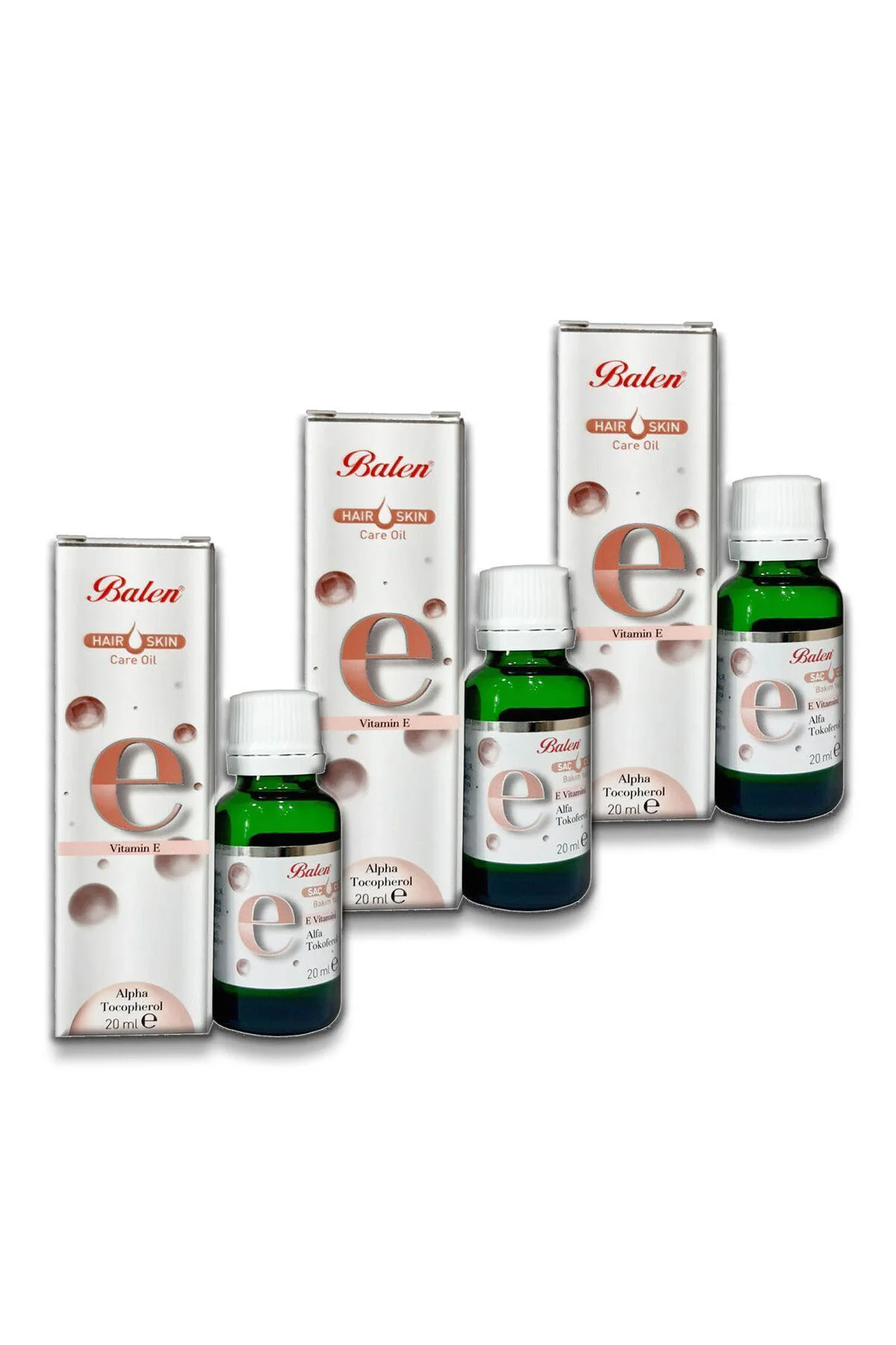 3 Adet E Vitamin E Alpha Tocopherol 20 Ml Yeni Ürün