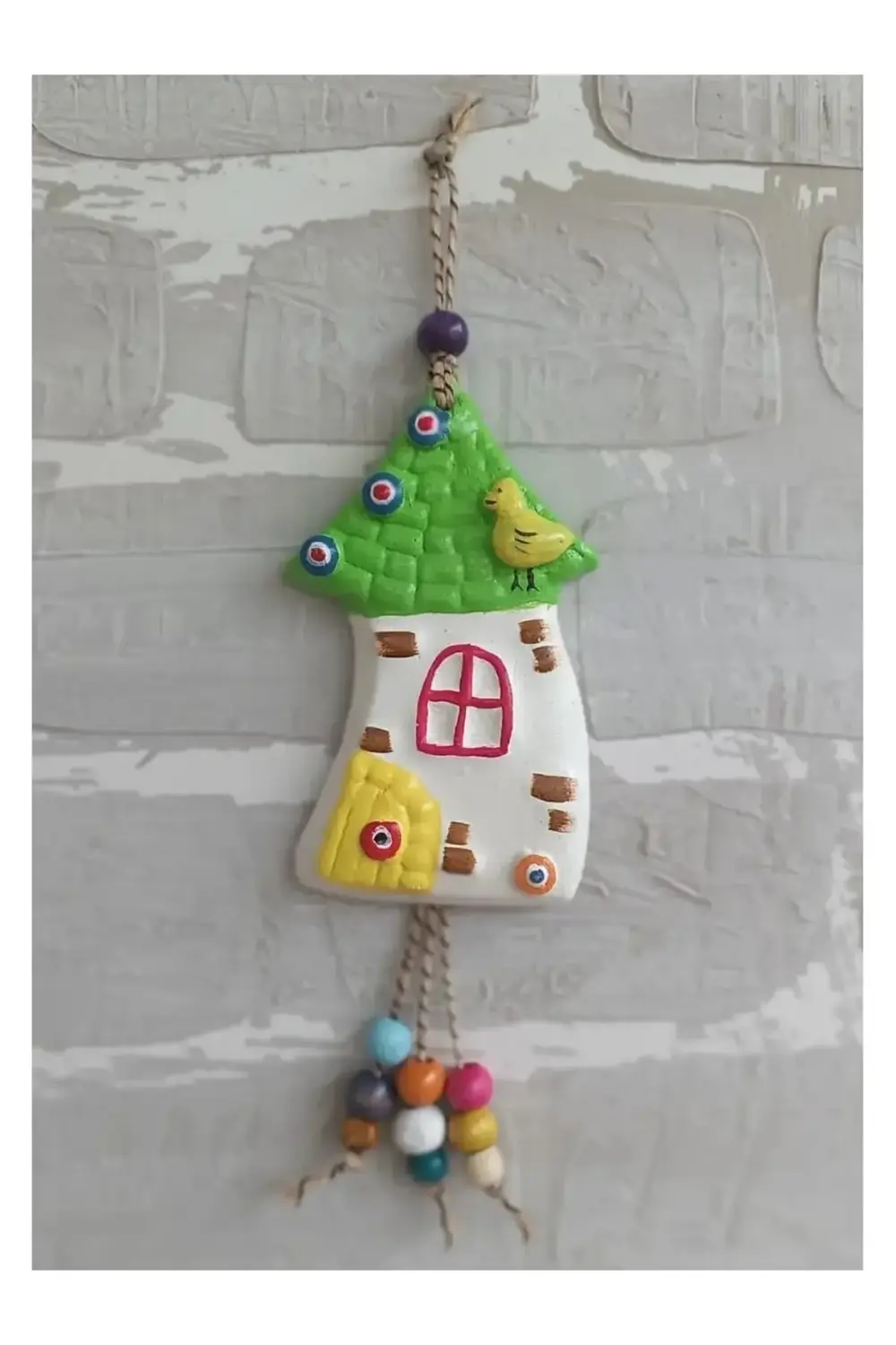 3 Adet El Boyaması Duvar Balkon Ve Bahçe Süsü