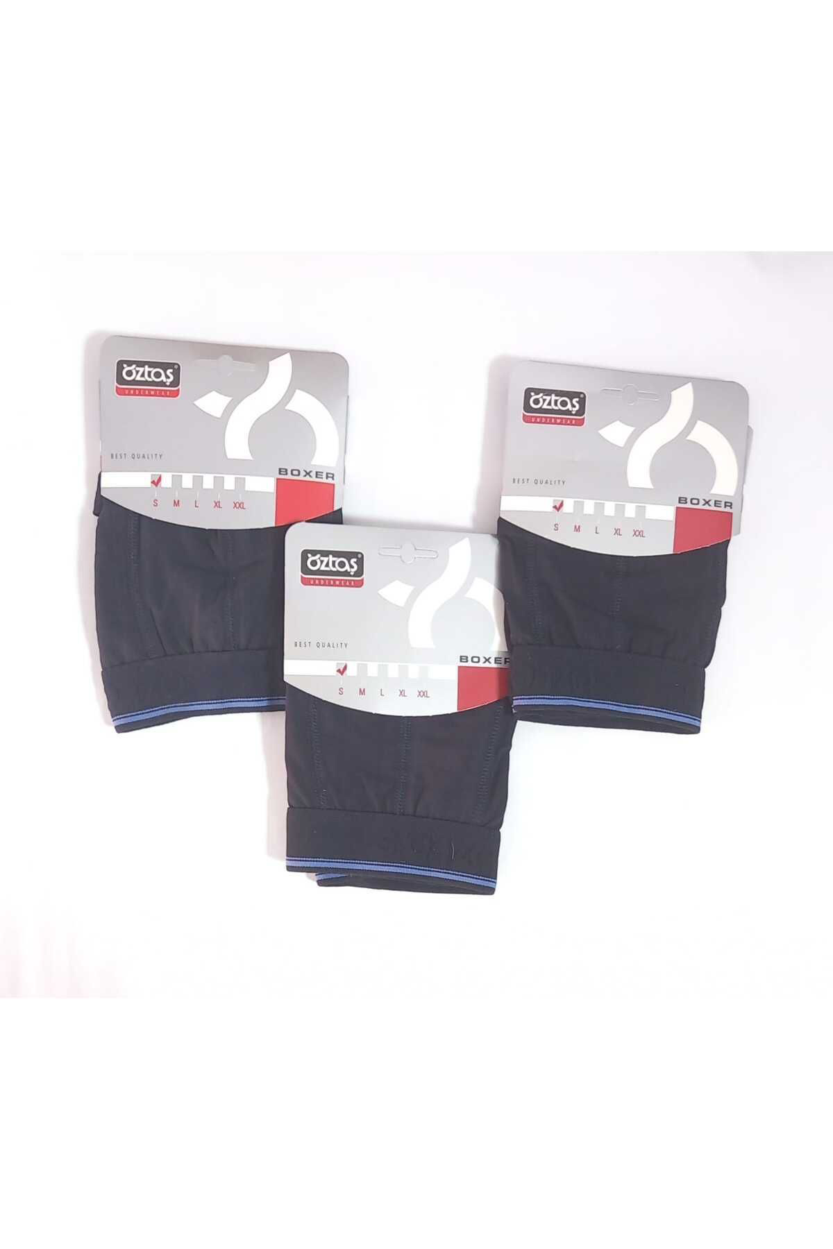 Öztaş Underwear 3 Adet Erkek Lycralı Boxer
