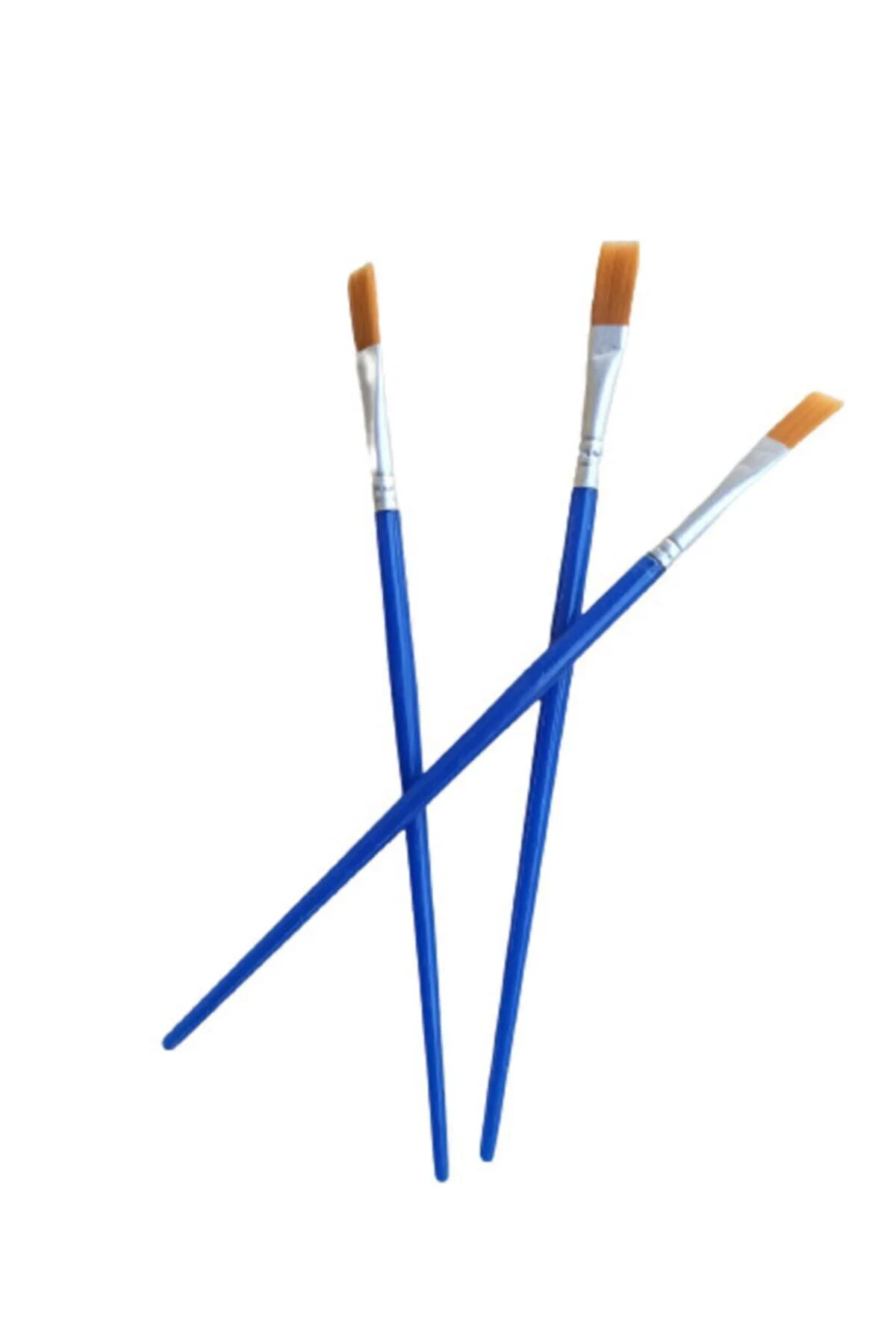3 Adet Fırça, Akrilik Boya Fırçası, Yağlı Boya Fırcası, Guaj Boya