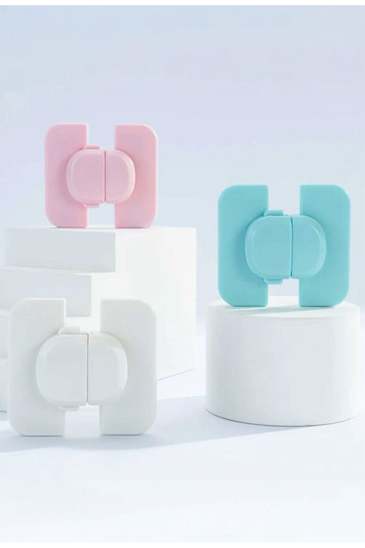 3 adet Geçmeli Yapışkanlı Buzdolabı ve Dolap Çocuk Kilidi | Bebek