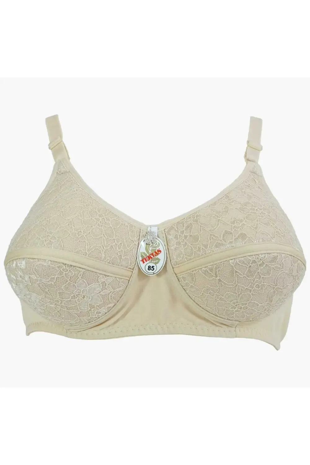 (3 ADET) İÇİ BOŞ BALENSİZ SÜNGERLİ DANTELLİ ANNE SÜTYEN