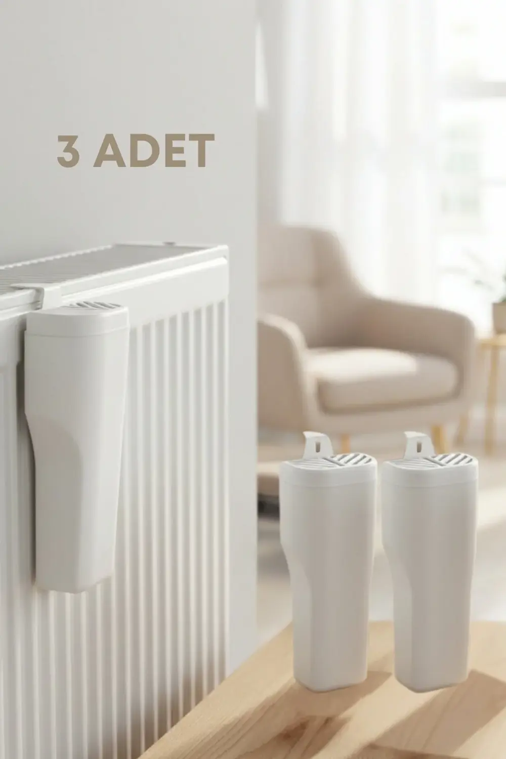 3 Adet Kalorifer Petek Suluğu, Oda Nemlendirici Kalorifer Suluğu,
