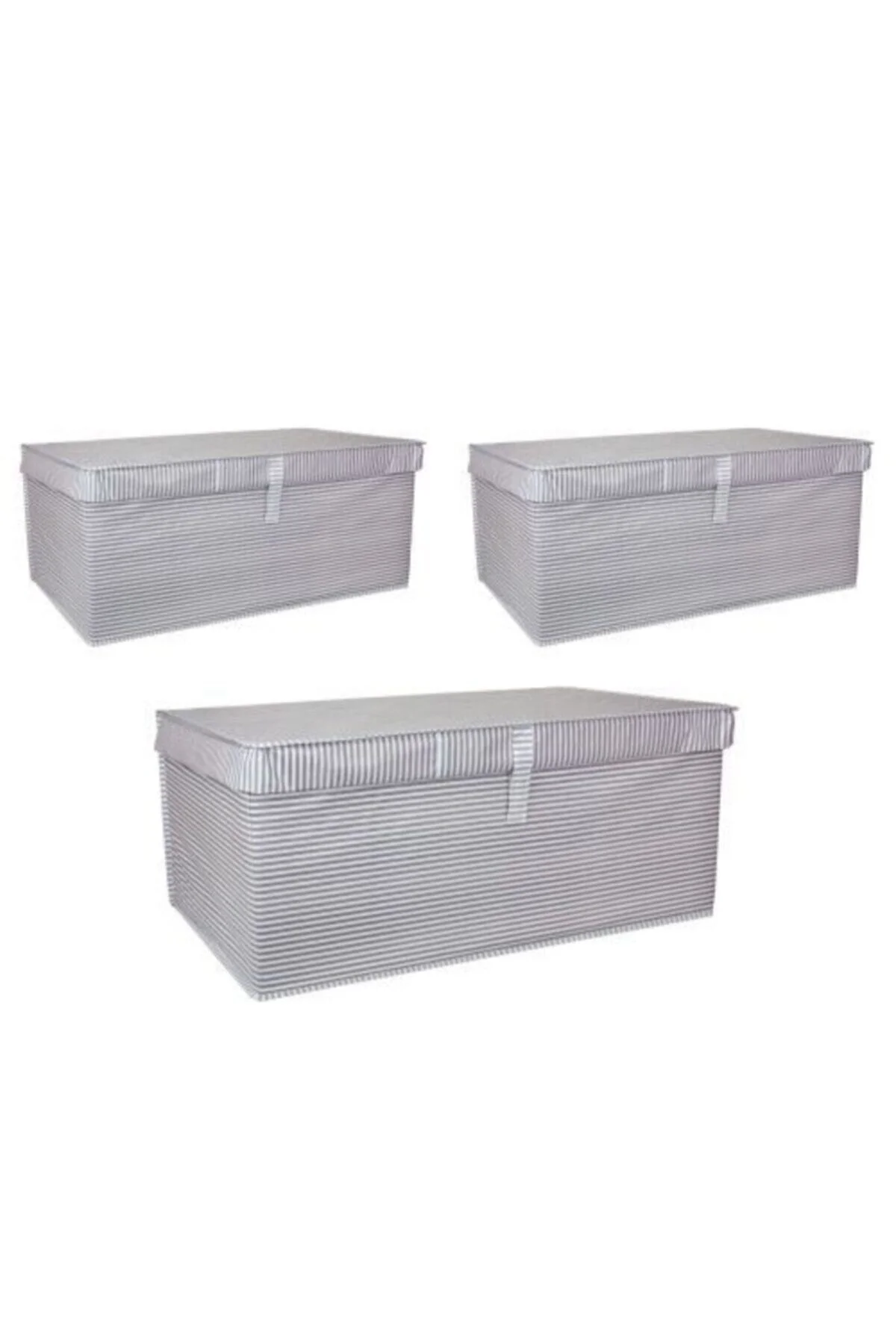 3 Adet - Kapaklı Çok Amaçlı Çamaşır-Saklama-Süzenleme Vb Hurç, Ku