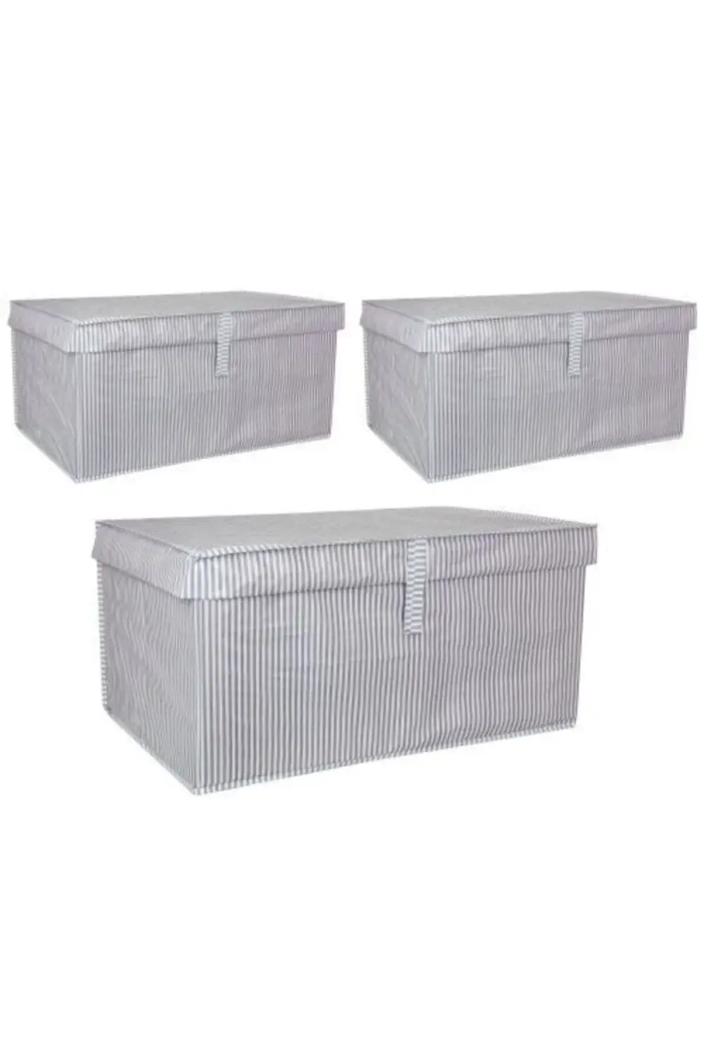 3 Adet - Kapaklı Çok Amaçlı Çamaşır-Saklama-Düzenleme Vb Hurç, Ku