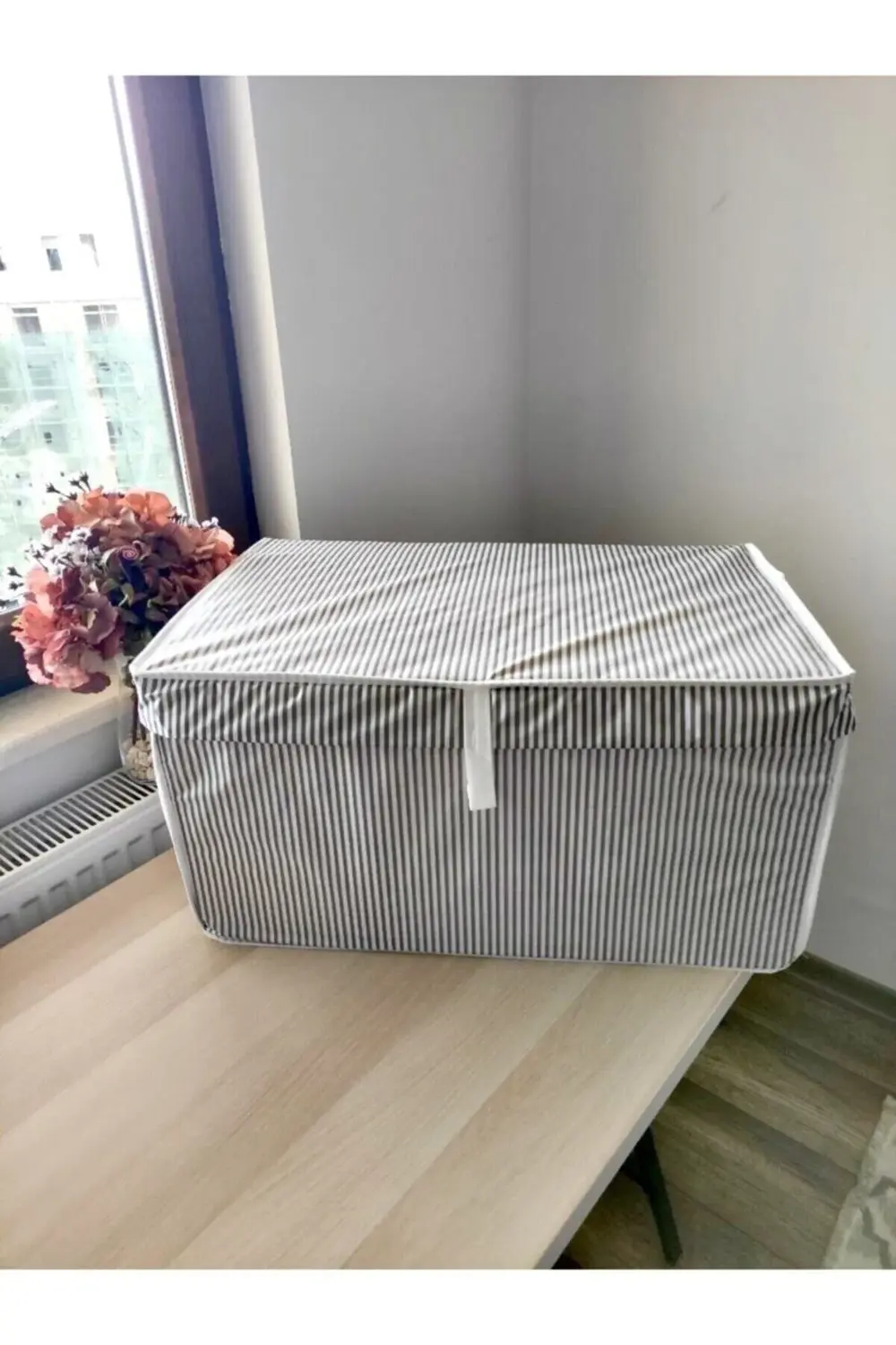 3 Adet - Kapaklı Çok Amaçlı Çamaşır-Saklama-Düzenleme Vb Hurç, Ku