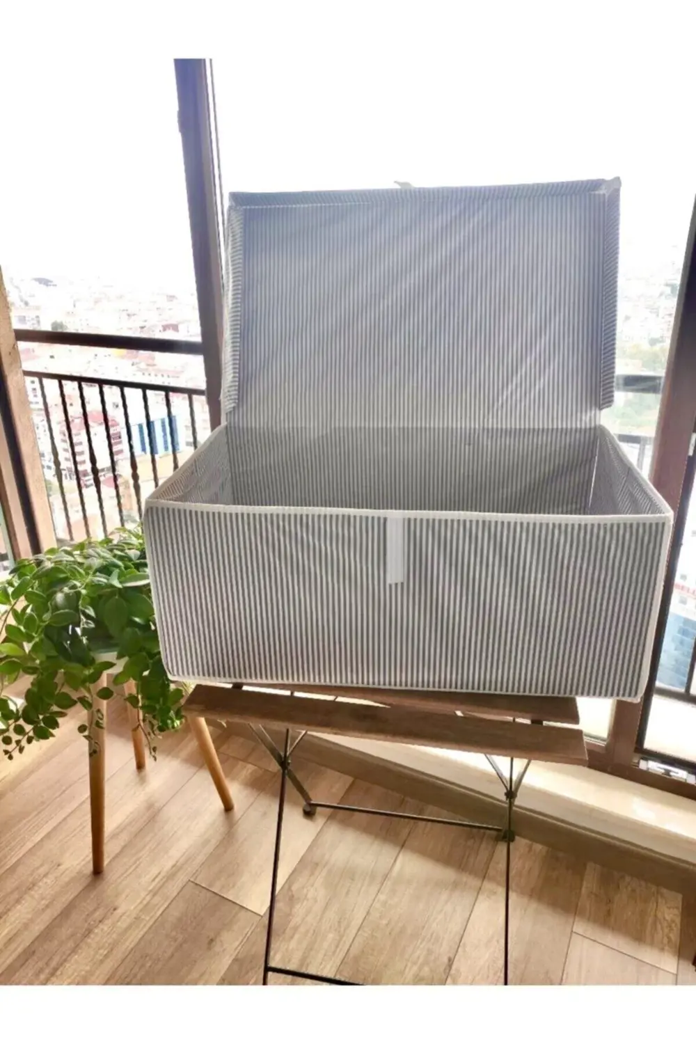 3 Adet - Kapaklı Çok Amaçlı Çamaşır-Saklama-Süzenleme Vb Hurç, Ku