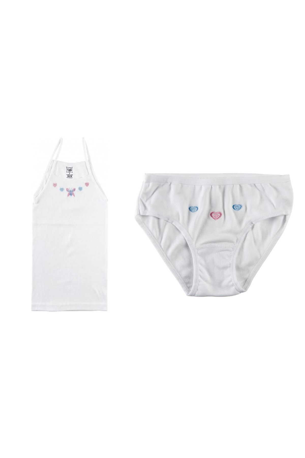 3 Adet Kız Çocuk Atlet Külot Takım