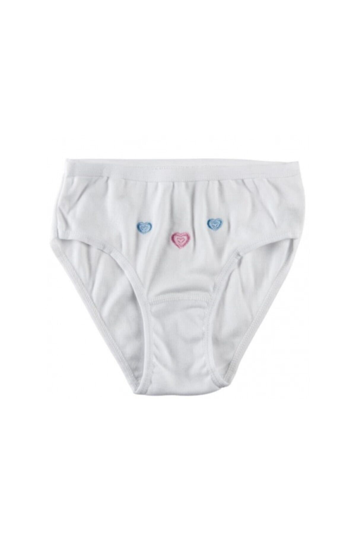 Tutku 3 Adet Kız Çocuk Beyaz Külot