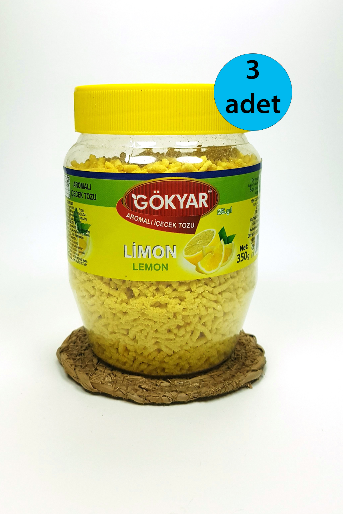 Just Cheap Store 3 Adet Limon Aromali Toz İçecek Oralet 3X350 Gr