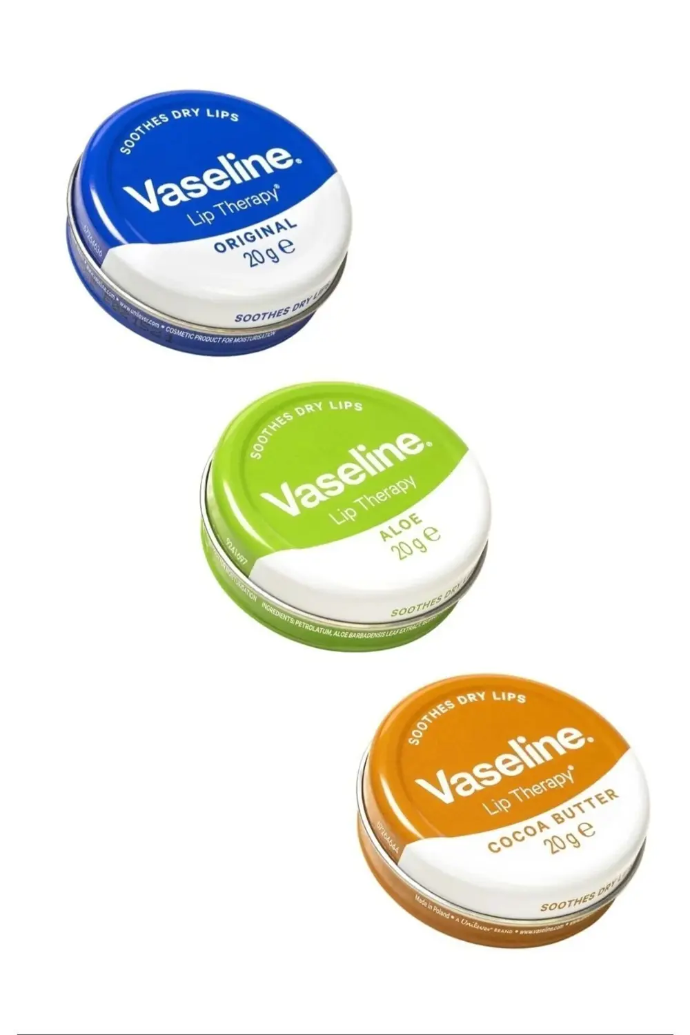 3 Adet Lip Therapy Aloe Vera Kakao ve Original Yumuşatıcı / Nemle