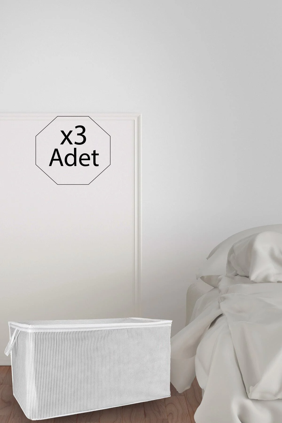 3 Adet Maxi Boy Tela Kumaş Yastık Kıyafet Hurcu 75x40x40 Cm