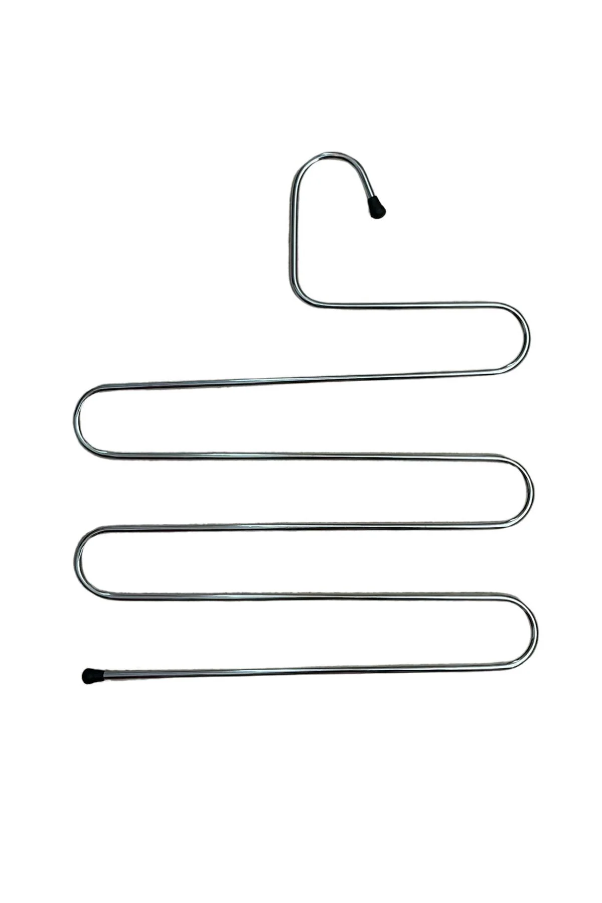 3 Adet Metal Dolap İçi Krom Askı 5 Katlı Paslanmaz Organizer Pantalon Eşarp Etek Askısı