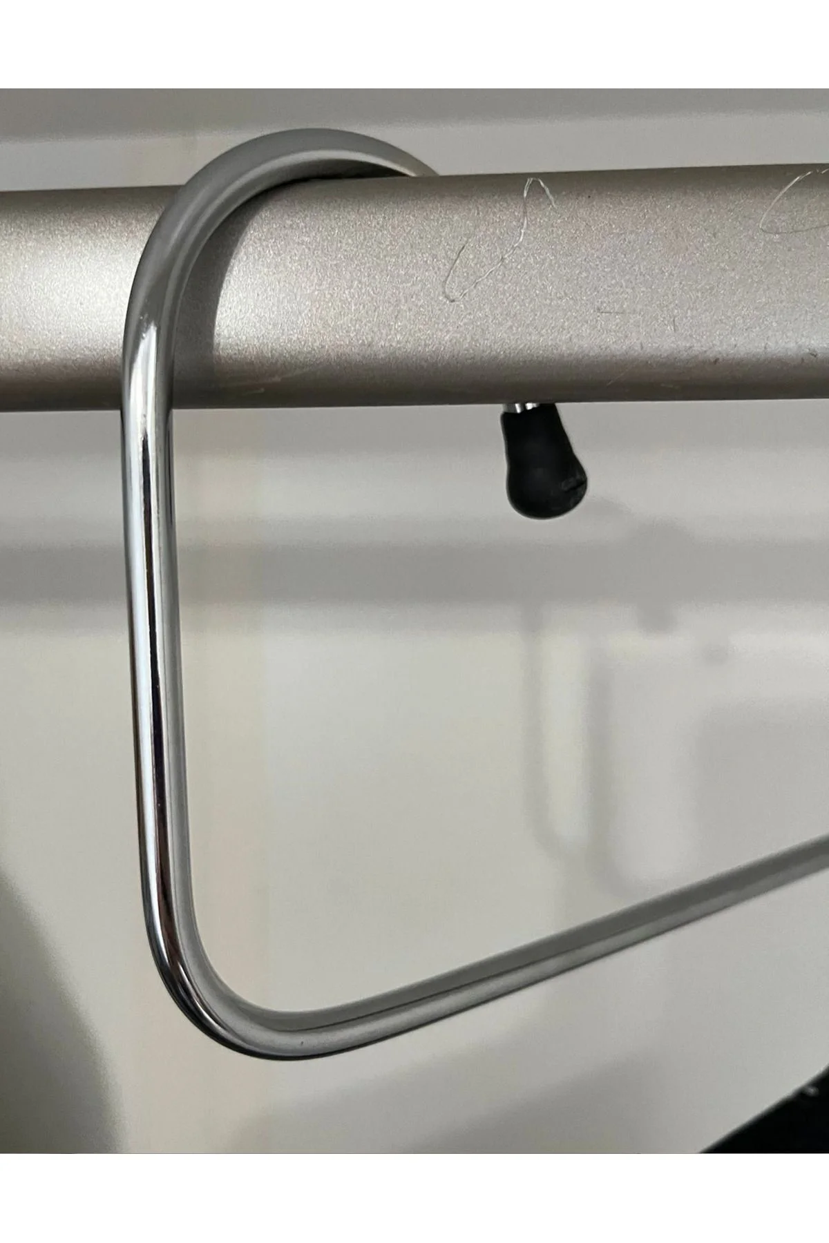 3 Adet Metal Dolap İçi Krom Askı 5 Katlı Paslanmaz Organizer Pantalon Eşarp Etek Askısı