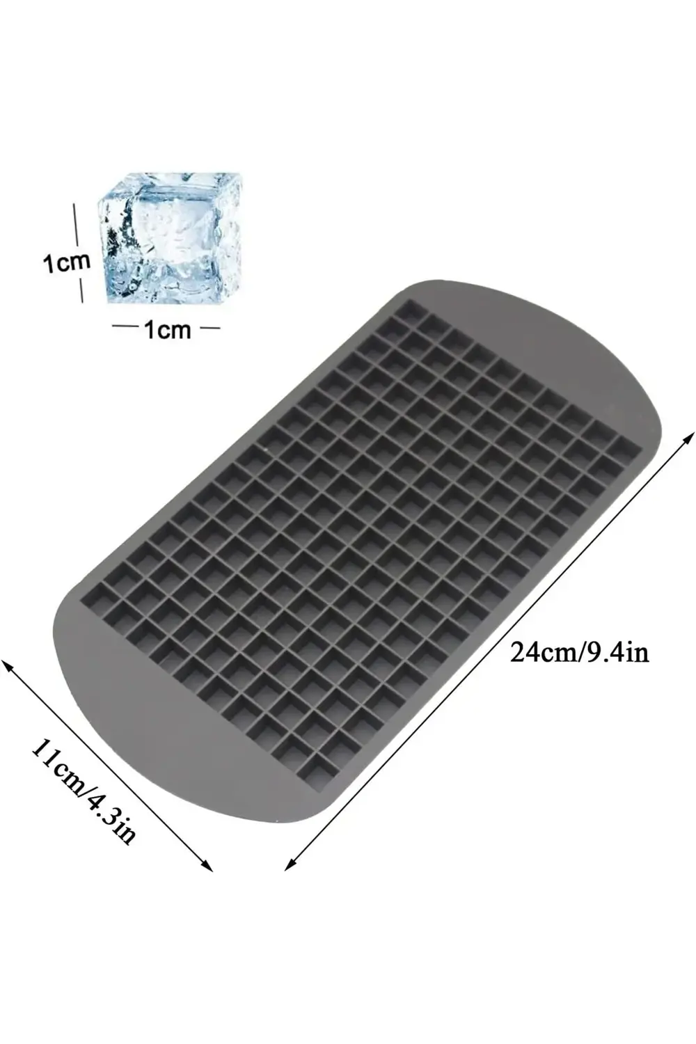 3 Adet Mini Buz Kalıbı Set, 3'lü Buz Kalıbı Seti, 160'lı Mini Buz