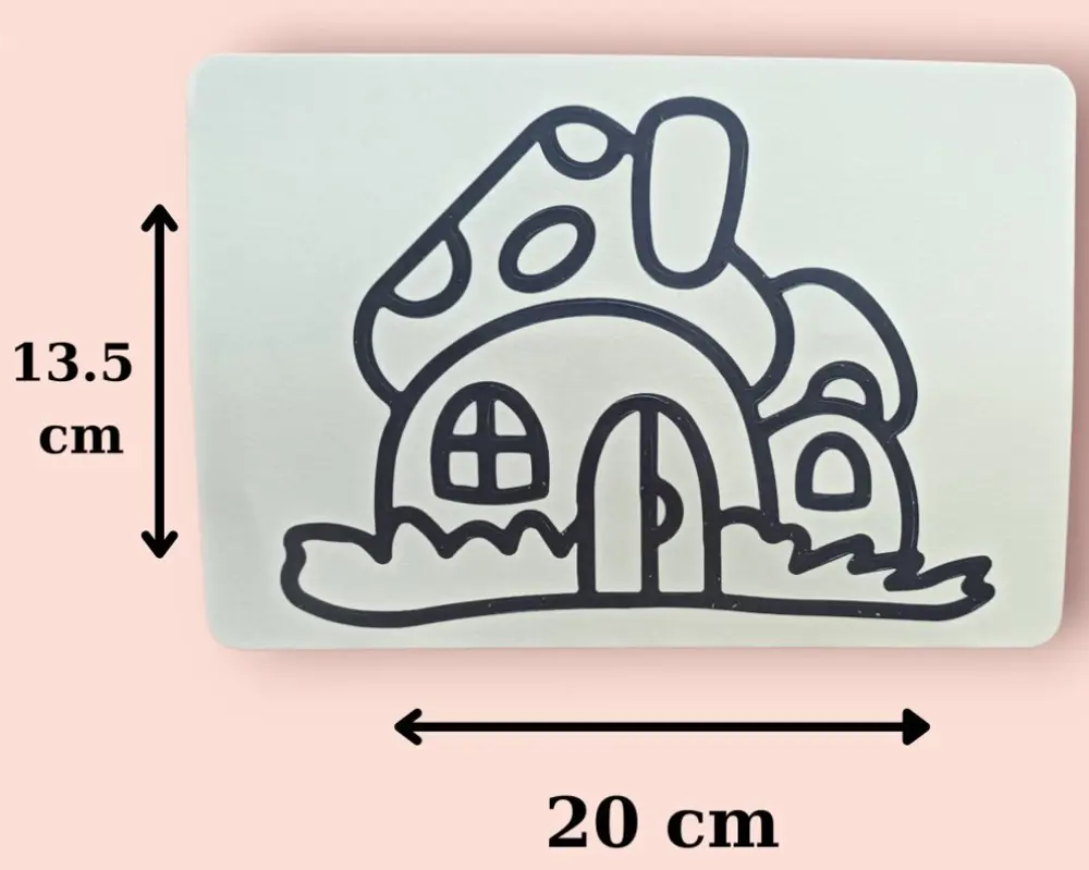 3 Adet Mühür ve 3 Adet A5 Boyutunda (20x13,5 cm) Kum Boyama Seti