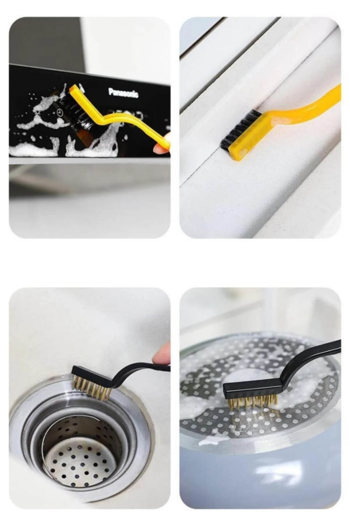 Real 3 Adet Ocak Fırın Mangal İzgara Airfryer Temizliği Tel Pas Sökme