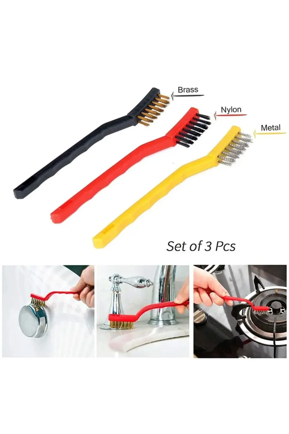 3 Adet Ocak Fırın Mangal Izgara Airfryer Temizliği Tel Pas Sökme