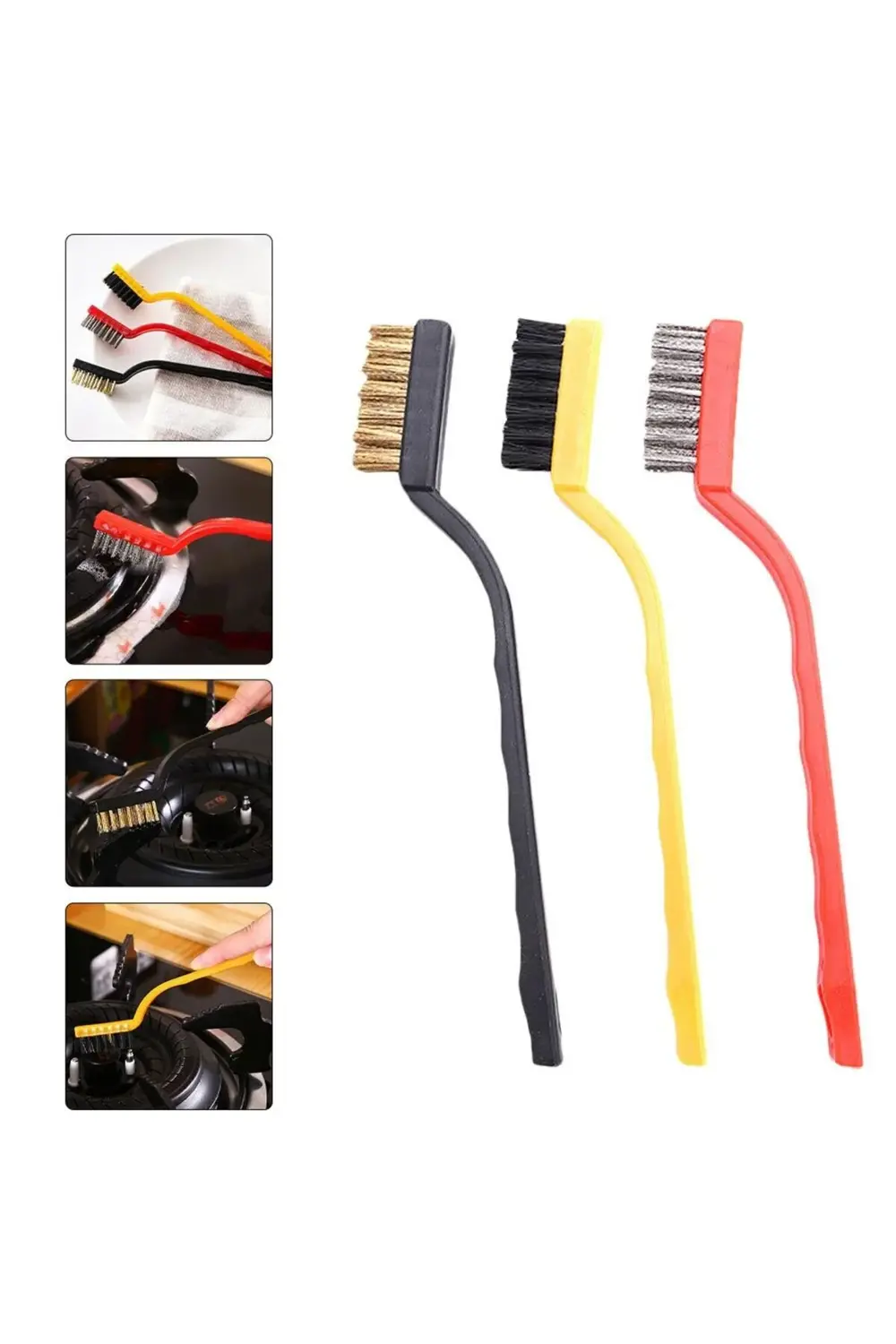 3 Adet Ocak Fırın Mangal Izgara Airfryer Temizliği Tel Pas Sökme