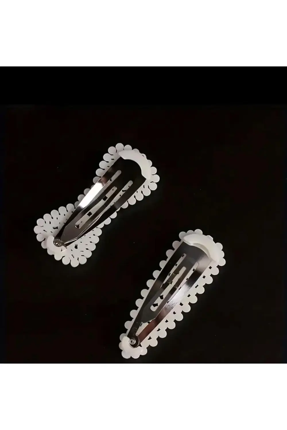 3 adet orta boy ( 5 cm ) incili çıtçıtlı kadın yan toka