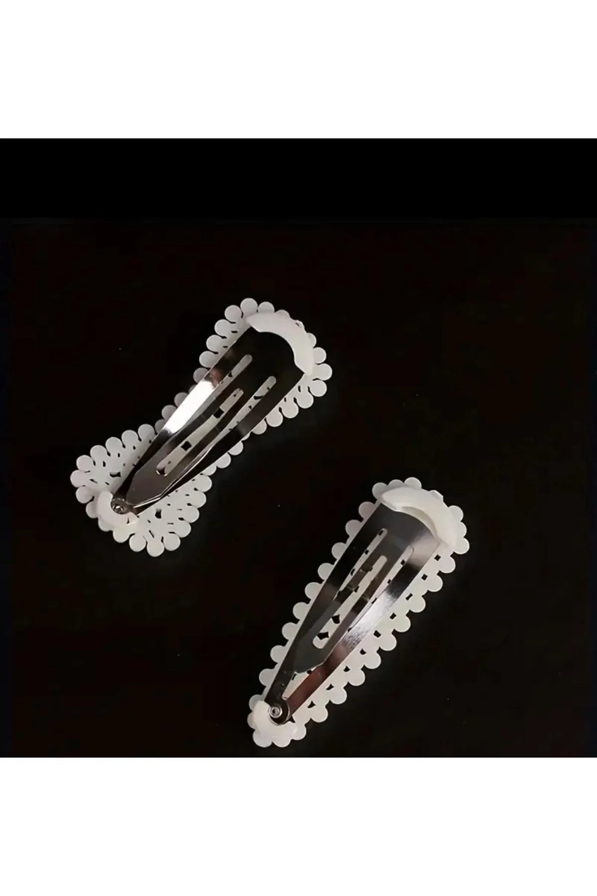 3 adet orta boy ( 5 cm ) incili çıtçıtlı kadın yan toka