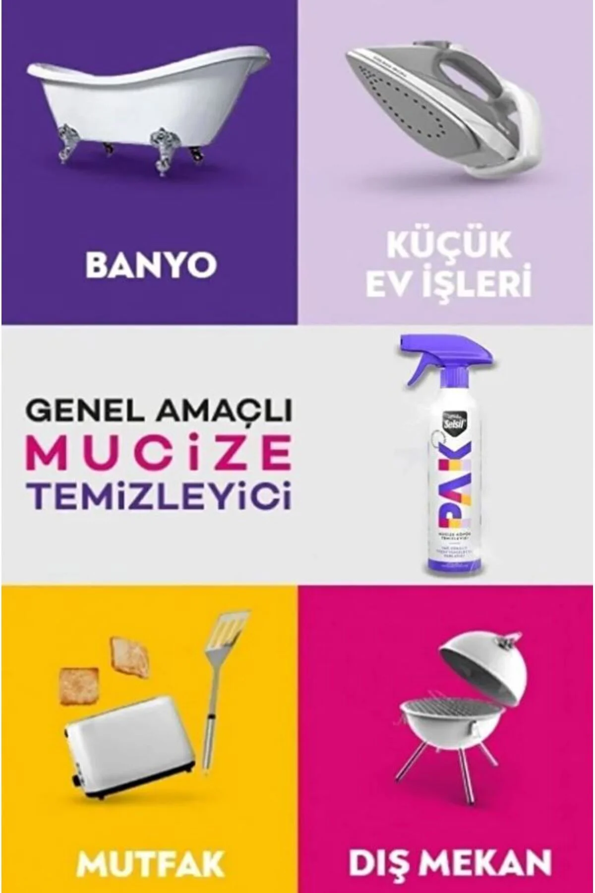 3 Adet Pak 500 Ml Mucize Köpük Sprey Yağ Sökücü Fiyatı, Yorumları ve Özellikleri