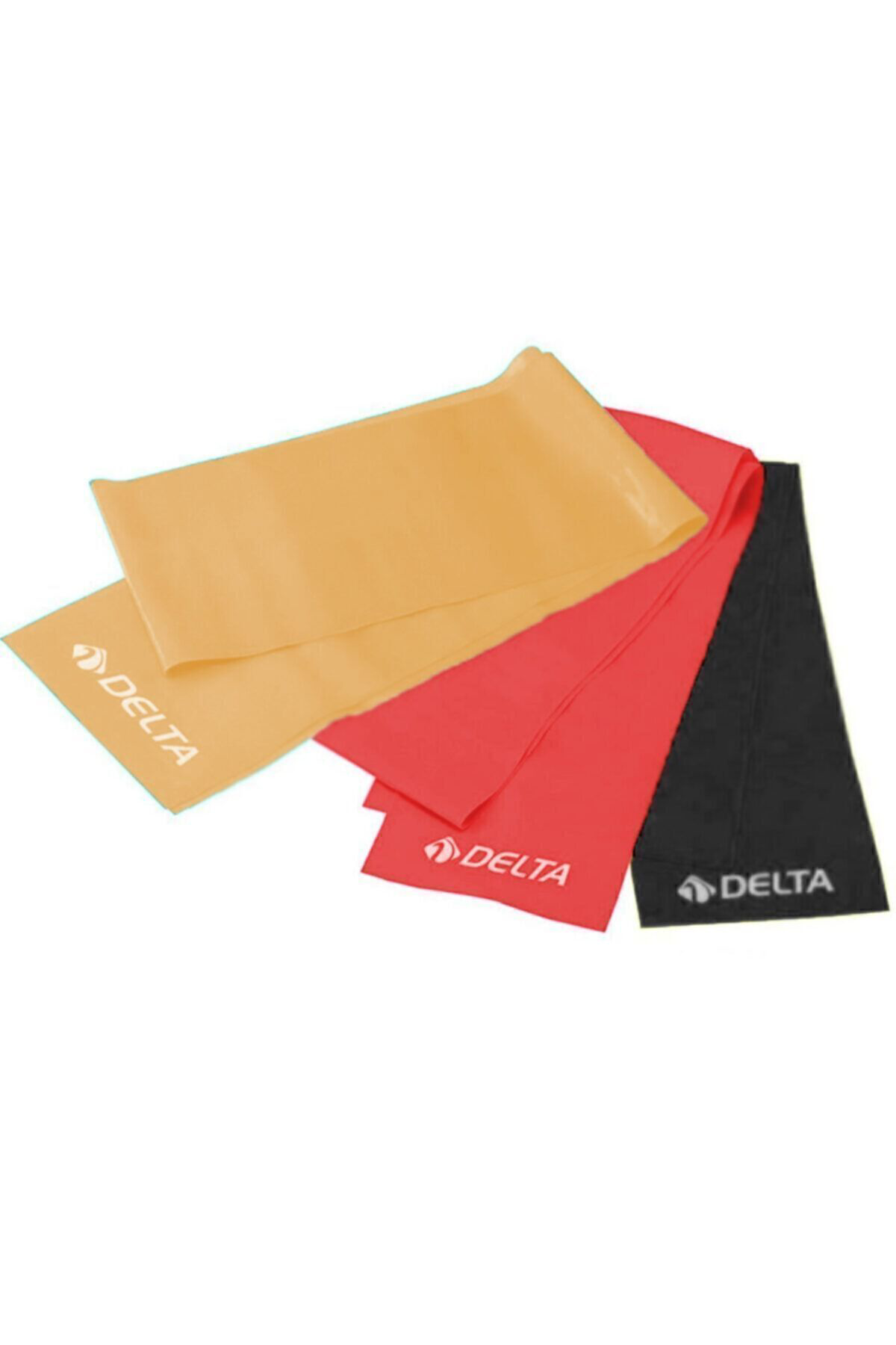 3 Adet Pilates Bandı Plates Egzersiz Direnç Lastiği Seti (Uç Kısm