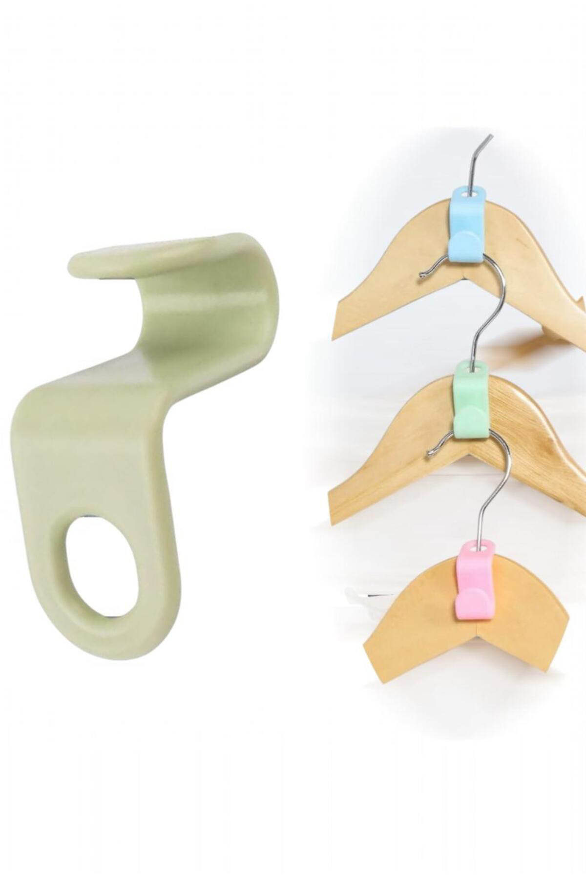 3 Adet Plastik Dolap İçi Elbise Düzenleyici Askılık – Yer Kazandı