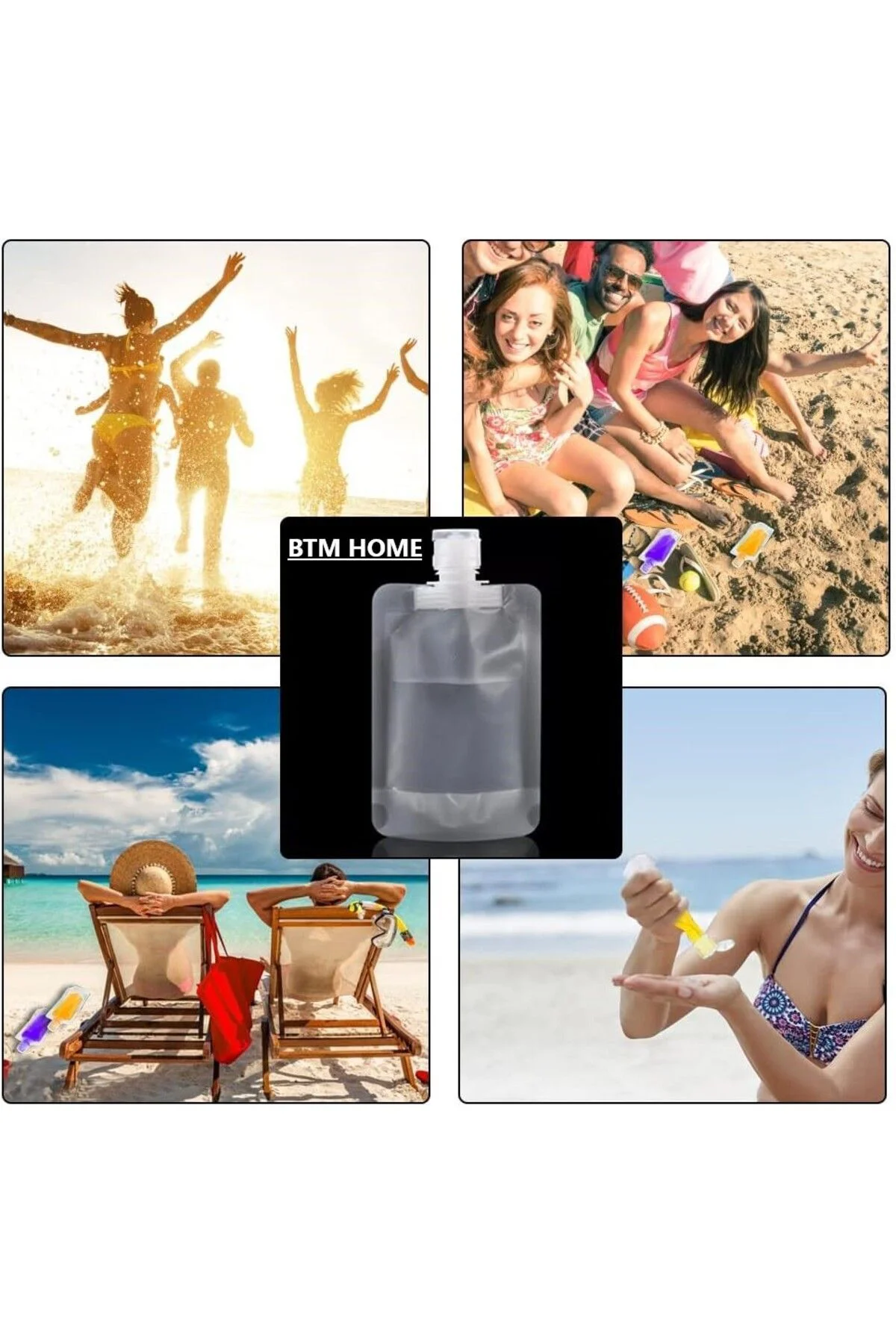 3 Adet Pratik Doldurulabilir Sıvı Seyahat Kiti 100 ML