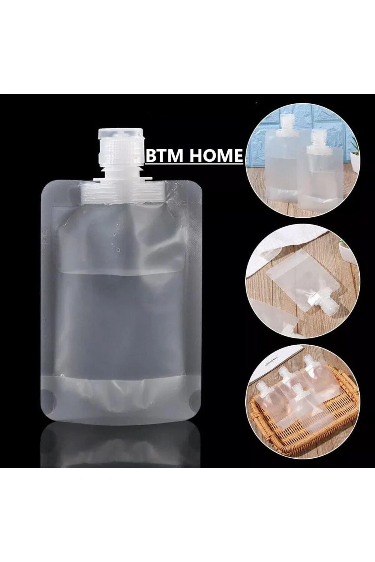 3 Adet Pratik Doldurulabilir Sıvı Seyahat Kiti 100 ML 3 Adet Pratik Doldurulabilir Sıvı Seyahat Kiti 100 ML - Görsel 3