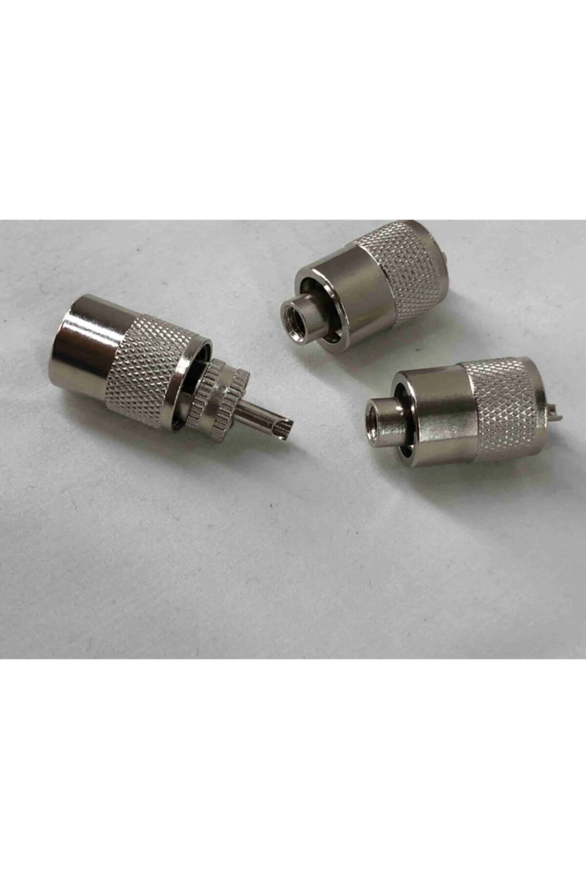 3 Adet Rg58 Anten Kablosu İçin Pl-259 Uhf Konnektör Yaesu Icom Ke