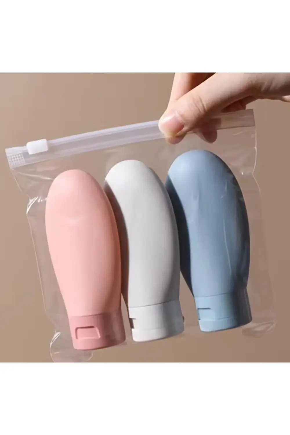 3 Adet Seyahat Tipi Doldurulabilir Krem Şampuan Duş Jeli Sprey Lo