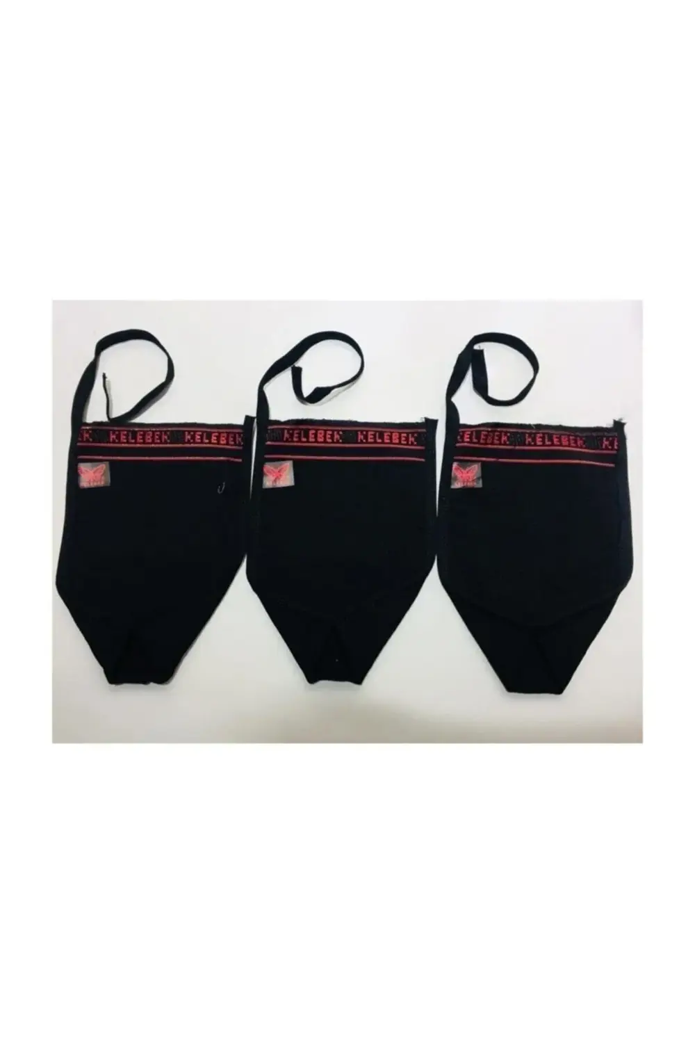 3 Adet Siyah Kelebek Kalın Hamam Kesesi Kıvrık Bursa Tellak Kese