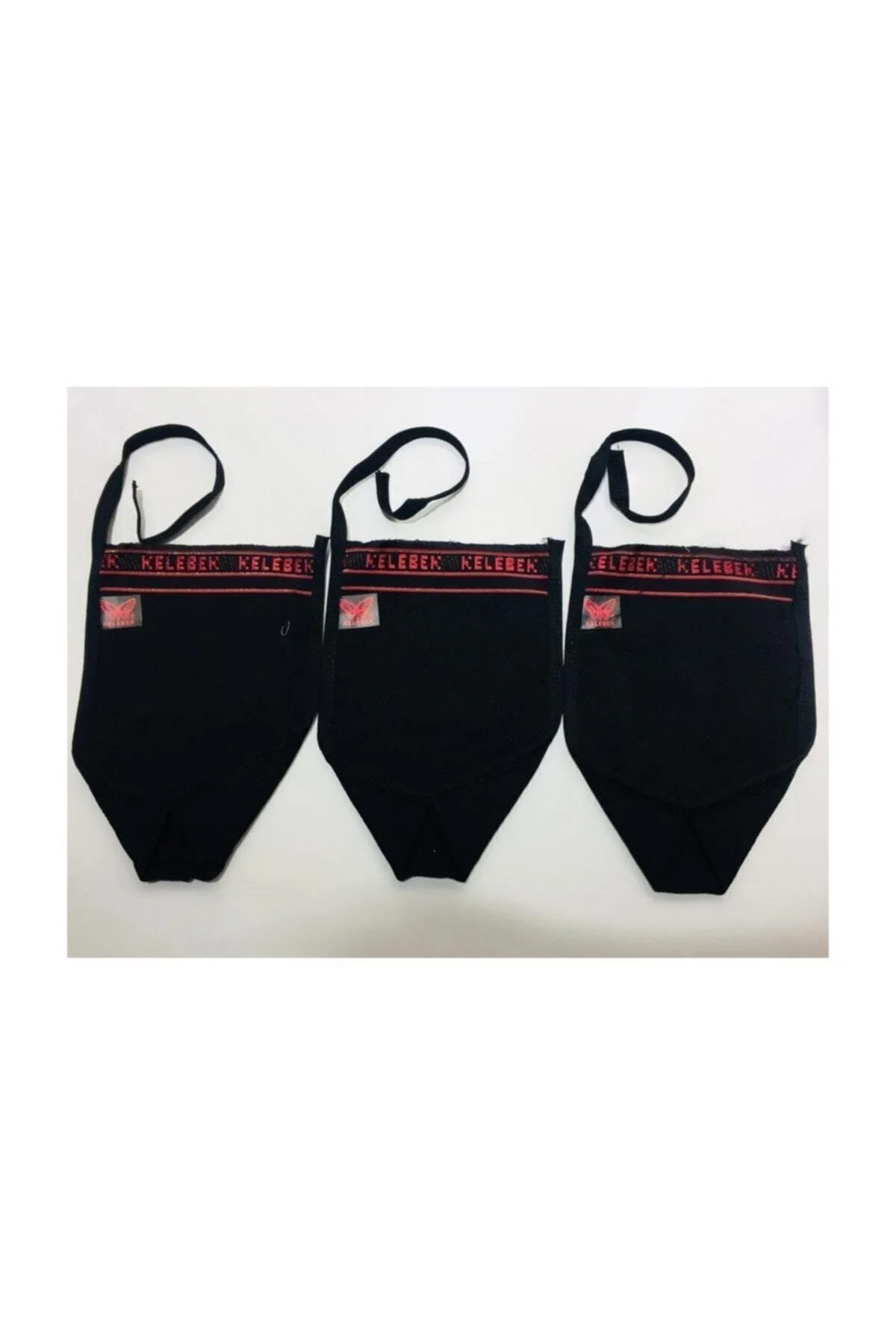 3 Adet Siyah Kelebek Kalın Hamam Kesesi Kıvrık Bursa Tellak Kese 