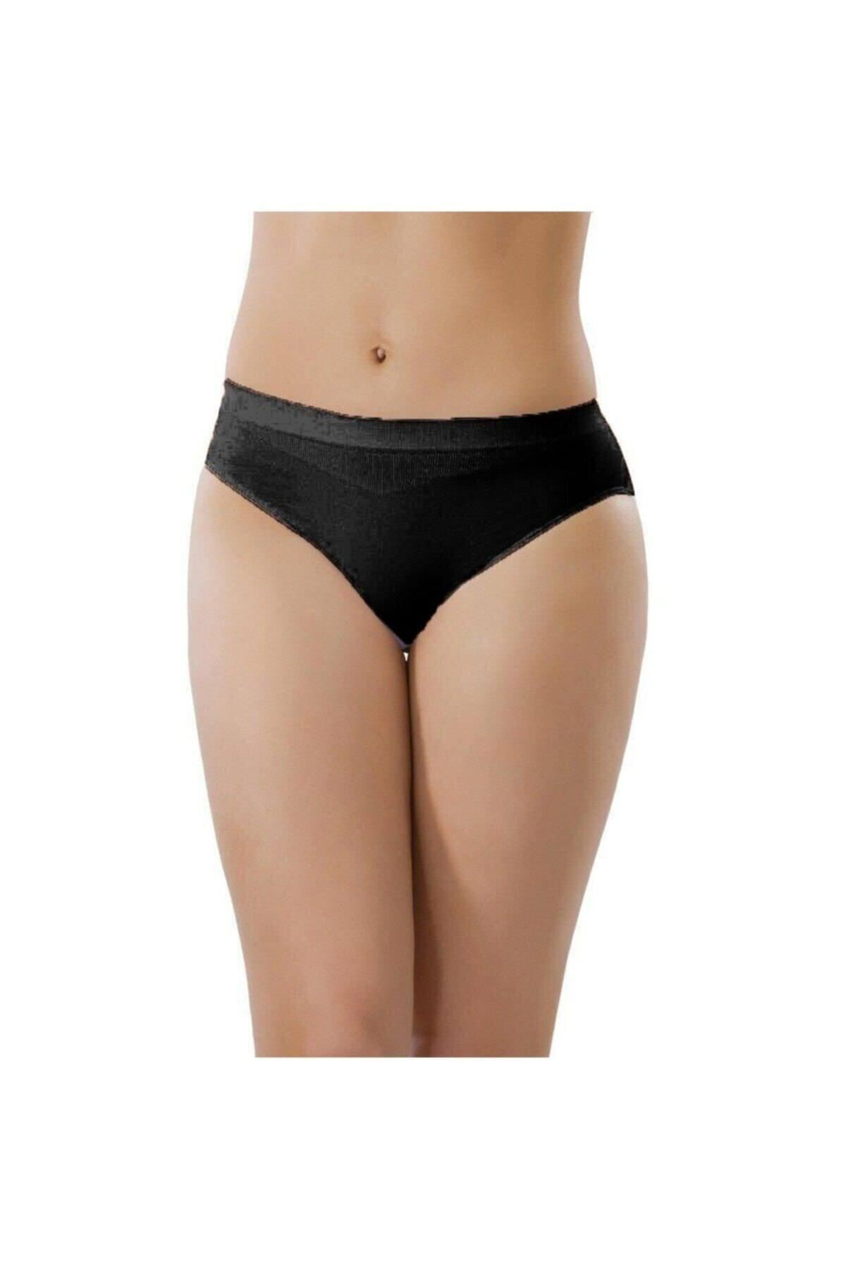 Layza Form 3 Adet Siyah Renk Dikişsiz Slip Külot