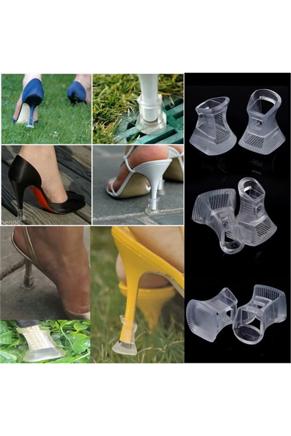 3 adet Stiletto Yüksek Topuk Koruyucu Kaymaz Topuk Kapakları Fiyatı, Yorumları ve Özellikleri