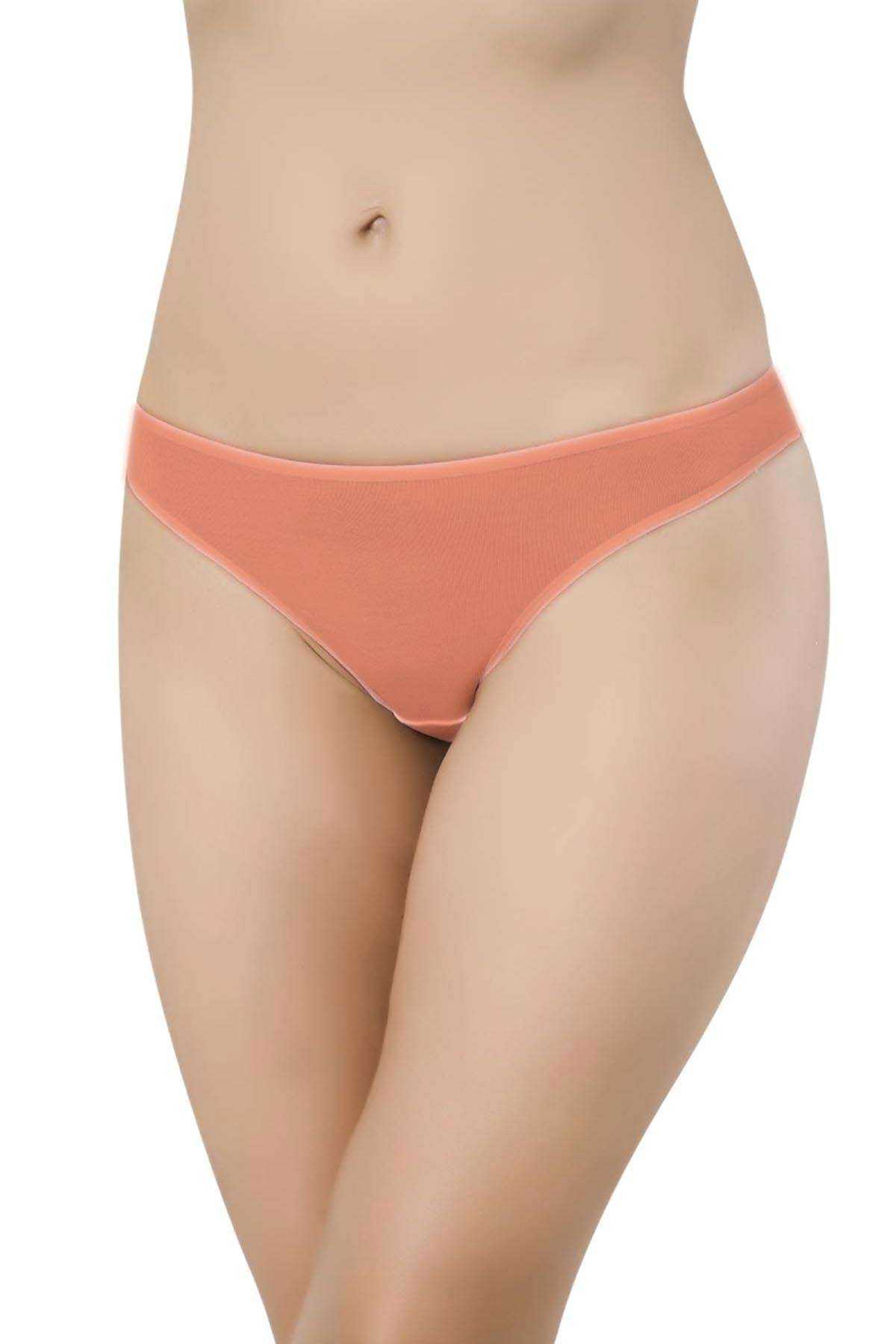 Just Cheap Store 3 Adet Süper Eko Set Likrali Kadin Slip Külot Ten Pudra Yeşil