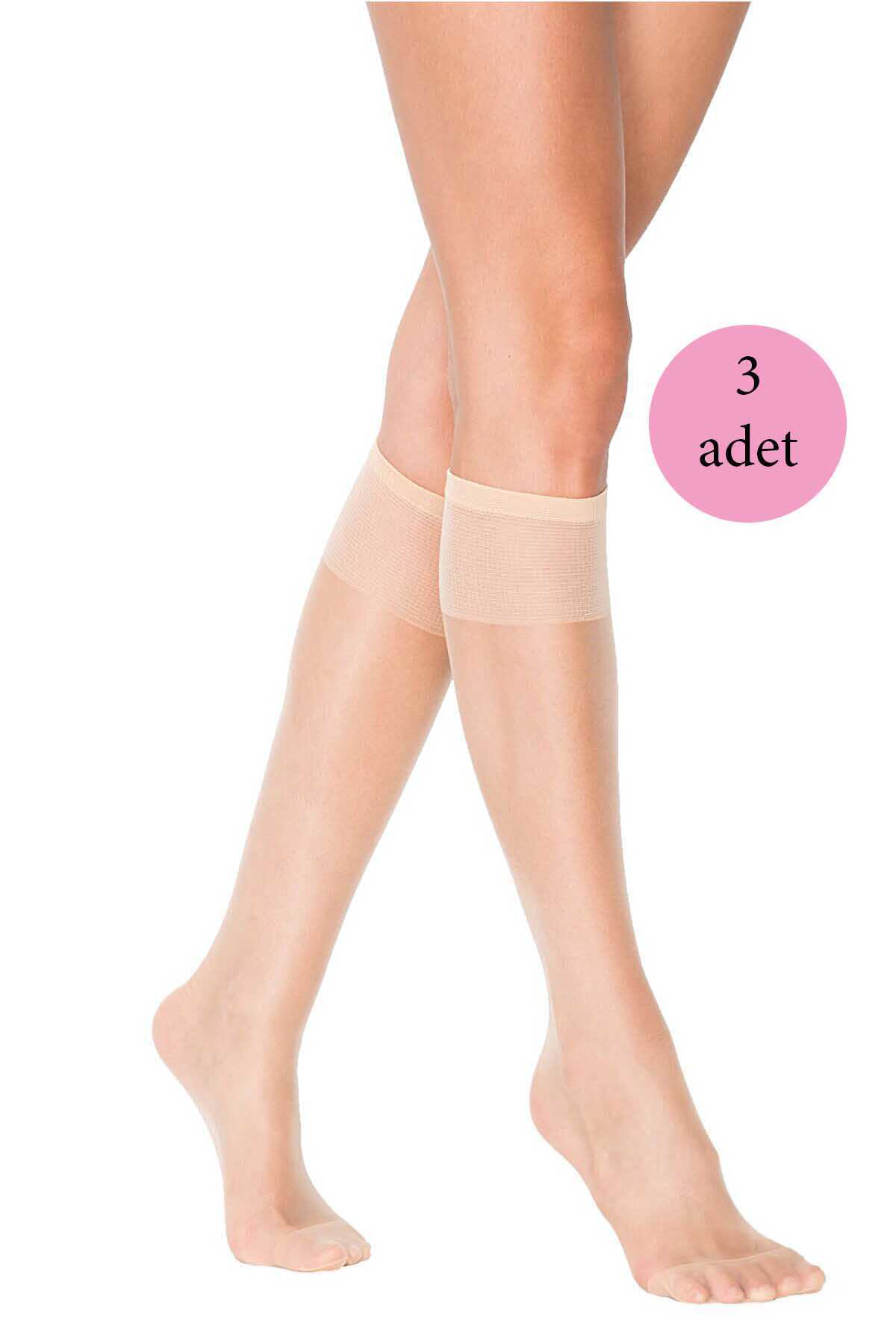Just Cheap Store 3 Adet Süper İnce 15 Den Mat Pantolon Çorabi Açik Ten