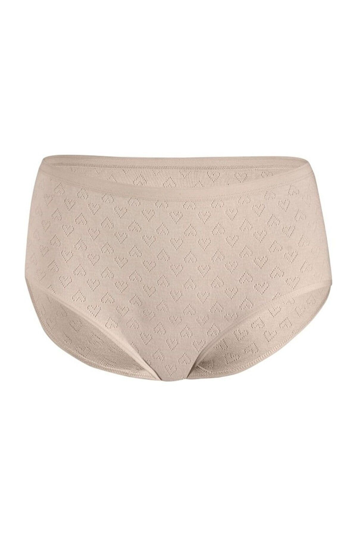 3 Adet Ten Renk Yüksel Bel Kalpli Bato