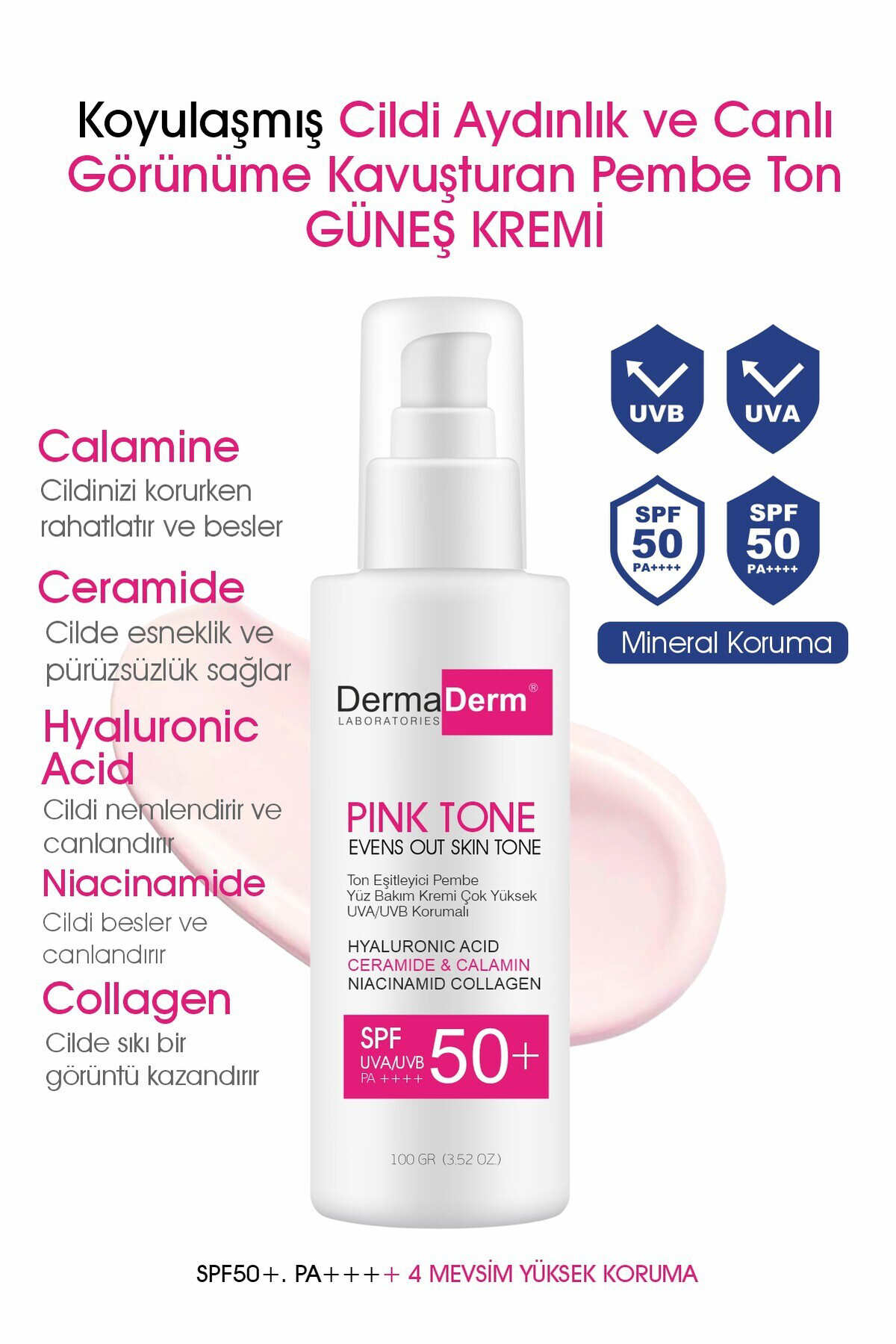 3 ADET Ton Eşitleyici Aydınlatıcı Güneş Kremi 100ml Sunblock Tone