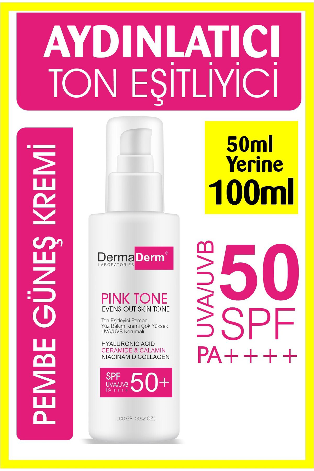 3 ADET Ton Eşitleyici Aydınlatıcı Güneş Kremi 100ml Sunblock Tone