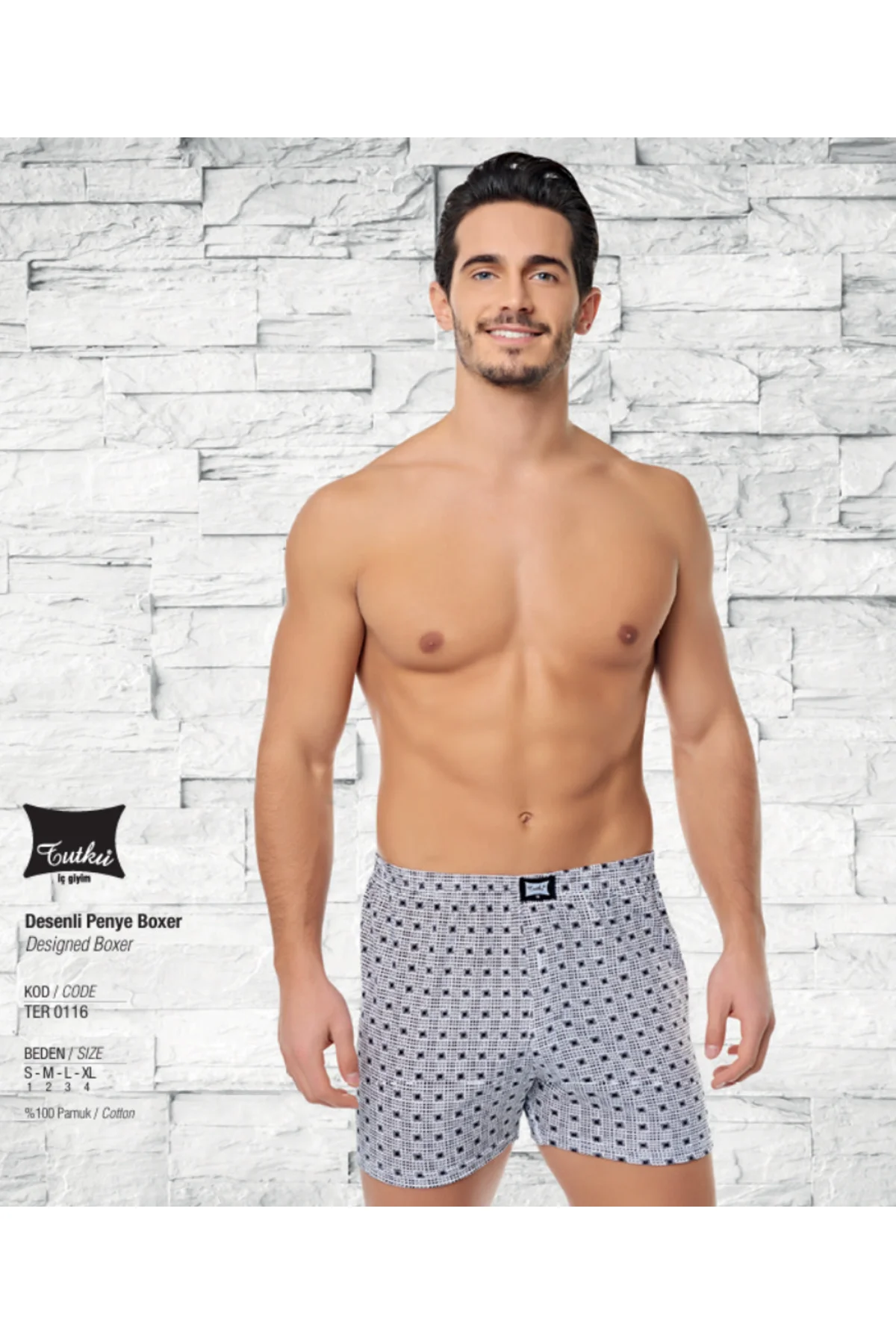 (3 ADET) TUTKU KARIŞIK DESENLİ PENYE BOXER