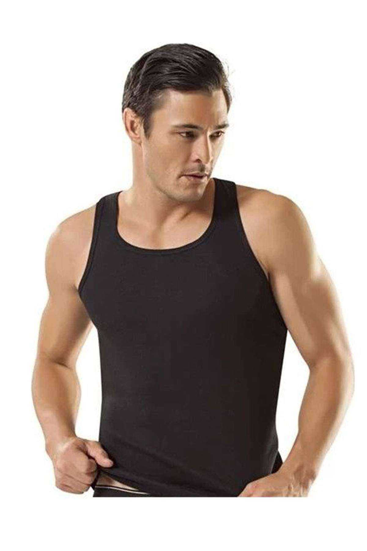 Just Cheap Store 3 Adet Tutku Ribana Spor Erkek Siyah Atlet 0118