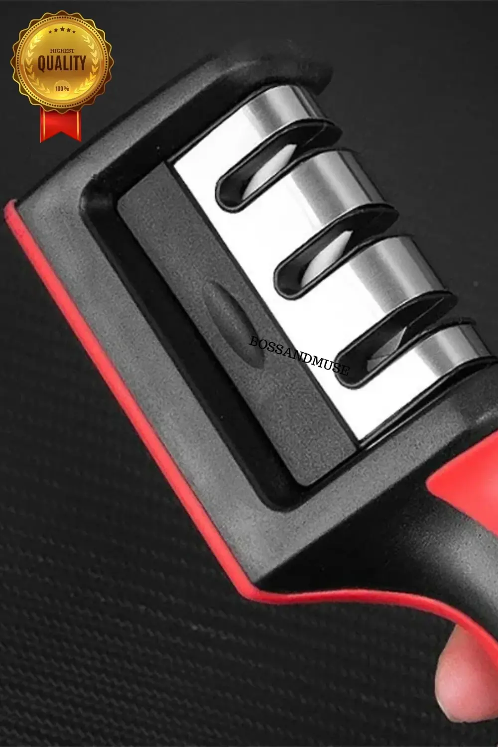 3 Aşamalı Paslanmaz Çelik 1. Kalite Bıçak Bileme Aparatı Asorti R