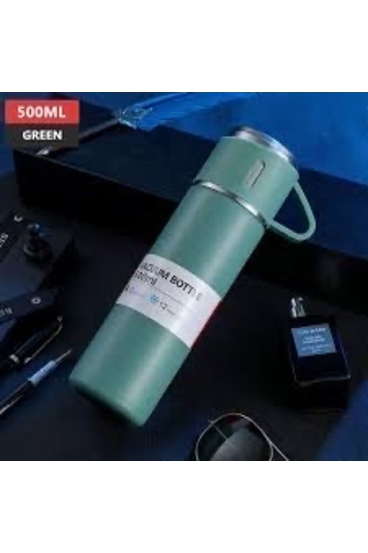 Kekikdükkan 3 Bardakli Çelik Termos