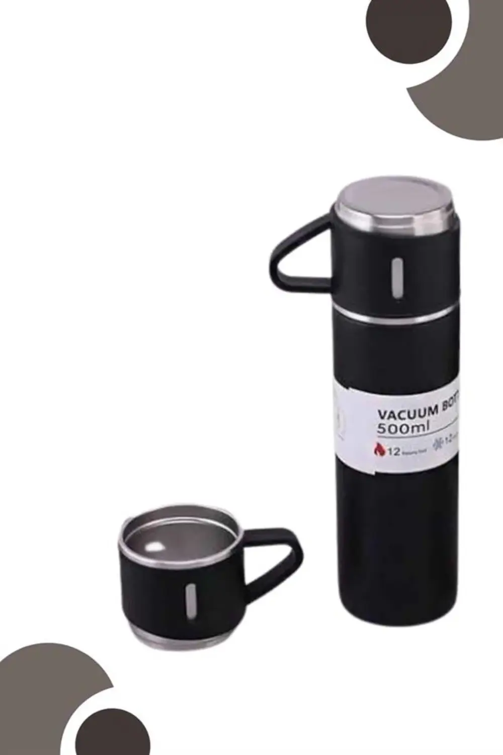 3 Bardaklı Termos Seti Anneler Gününe Özel Hediye Taşınabilir Sız