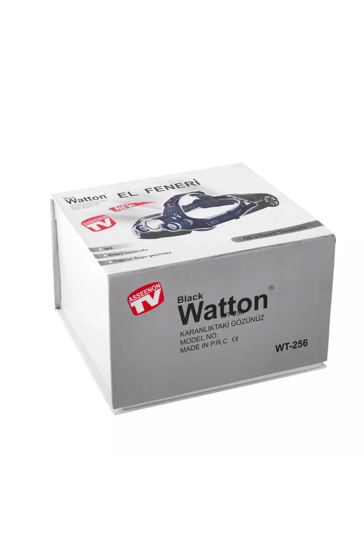 3 Başlıklı Şarjlı Kafa Feneri Watton Wt-256 Siyah