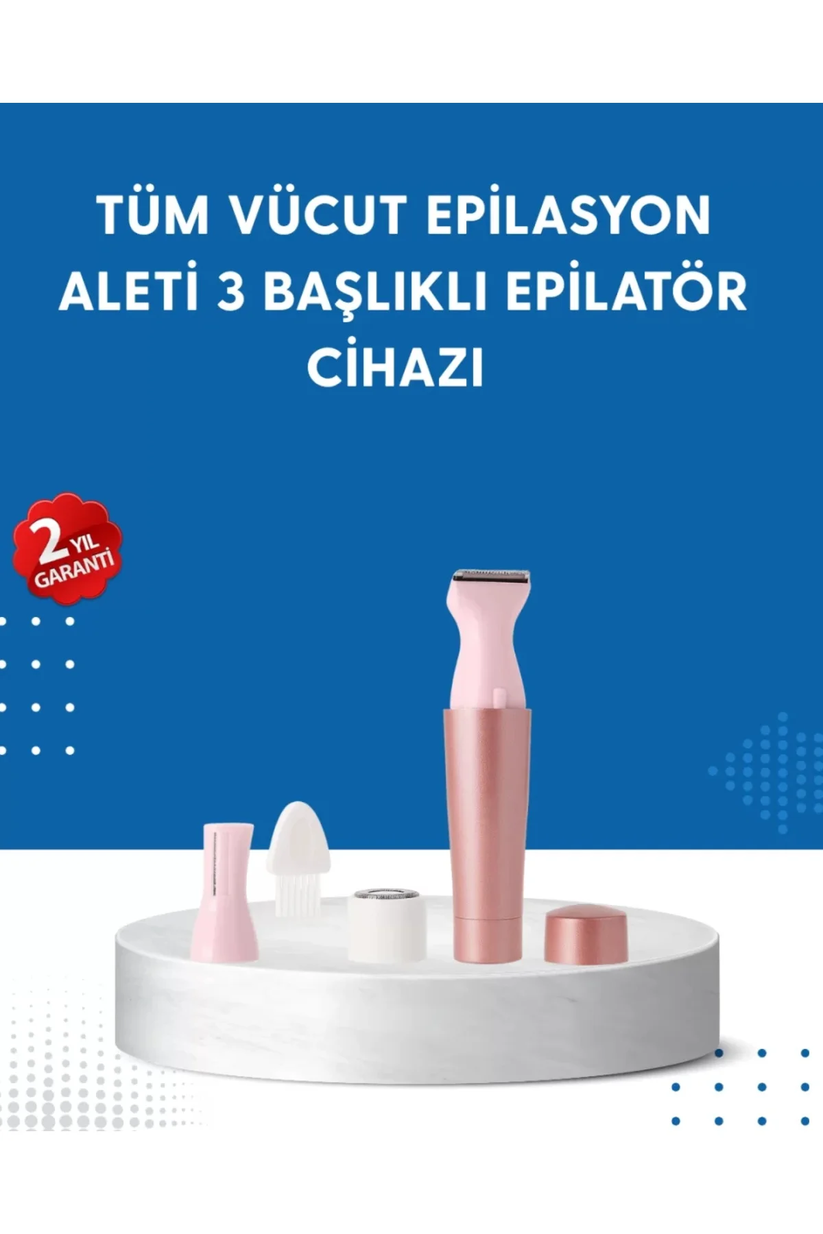 3 Başlıklı Taşınabilir Yüz Ve Vücut Tüy Alma Makinesi