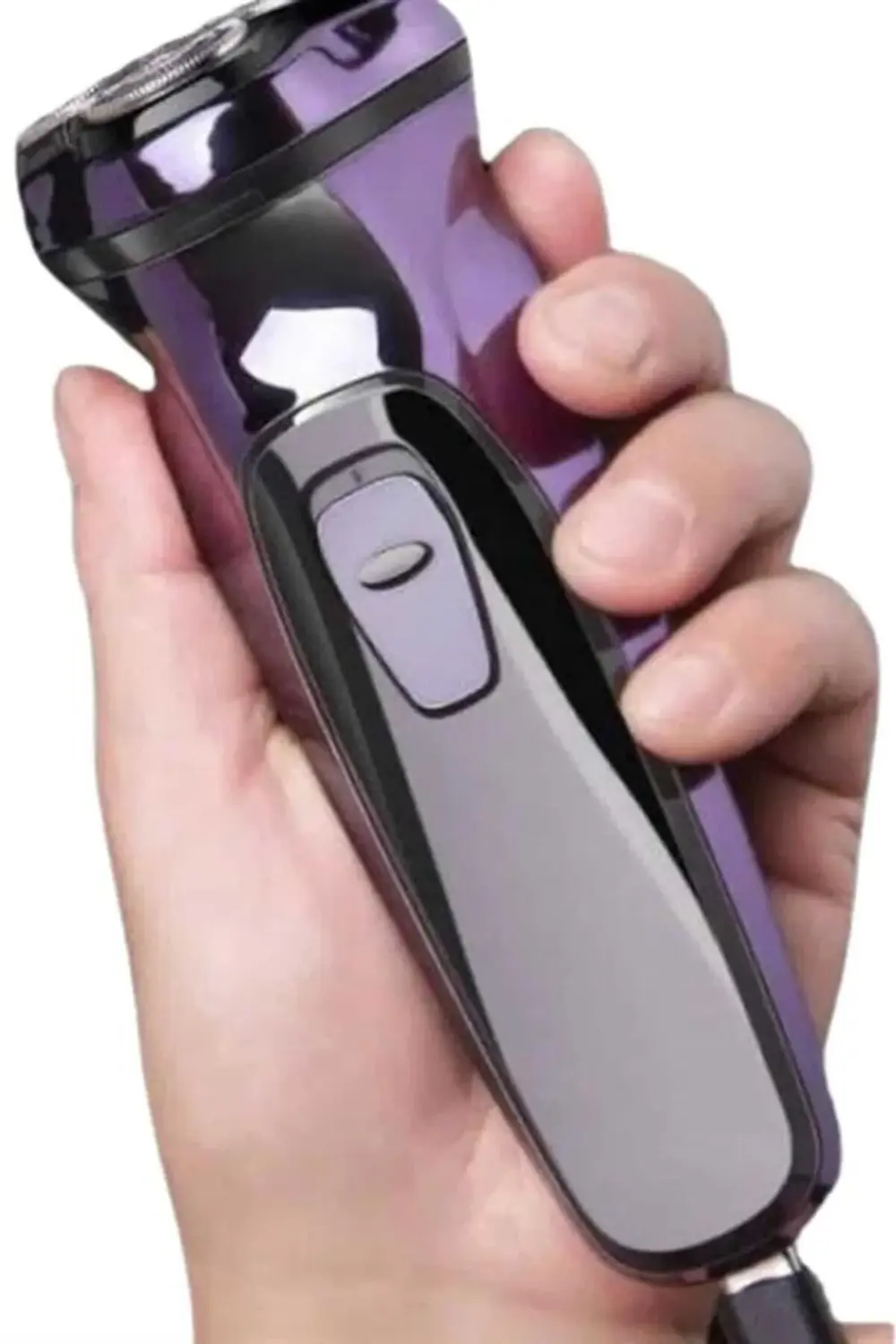 3 Bıçaklı Döner Başlıklı Sakal Sıfır Alma Tıraş Makinesi Profesyo